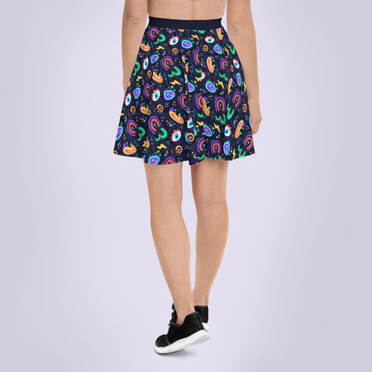 Falda skater Groovy Abstract