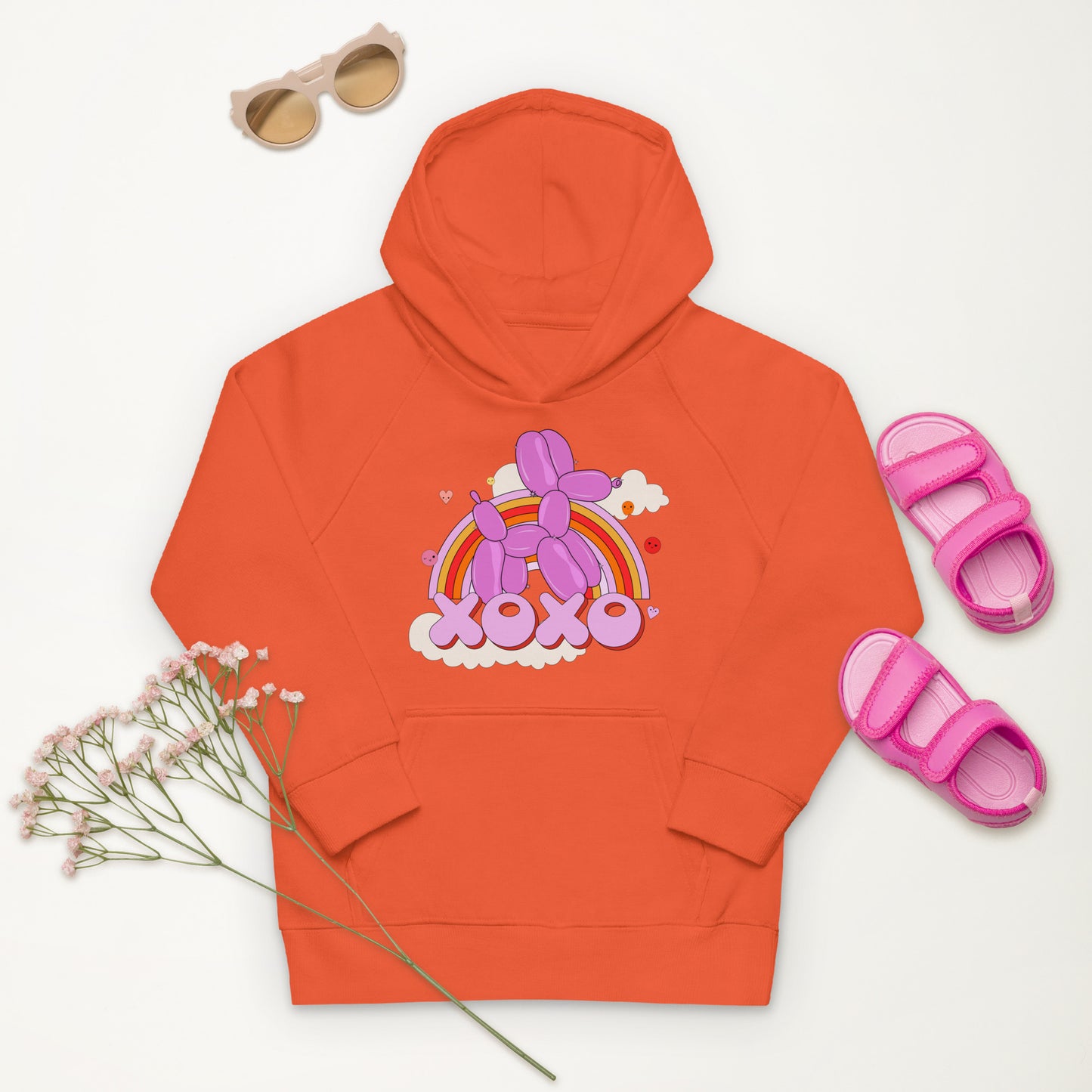 Sudadera con capucha eco niña