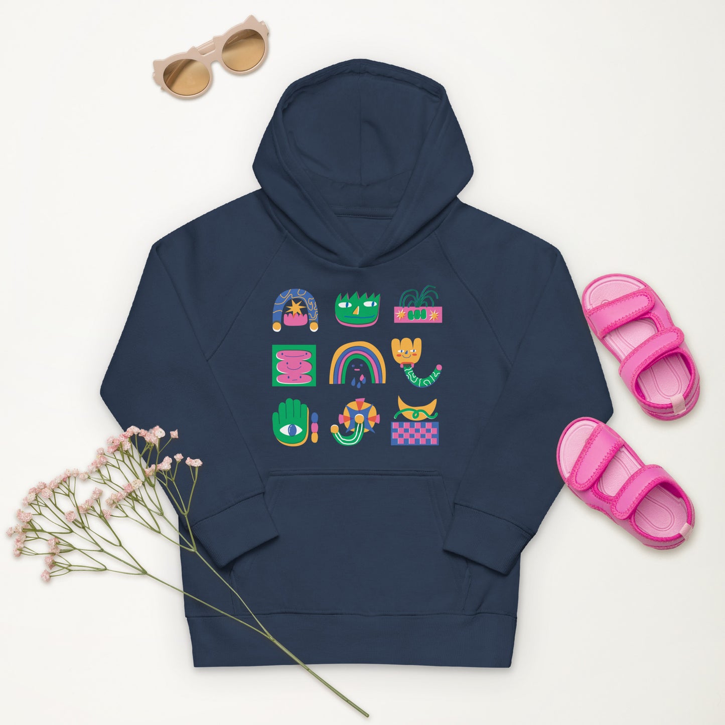 Sudadera con capucha eco niña Groovy Abstract