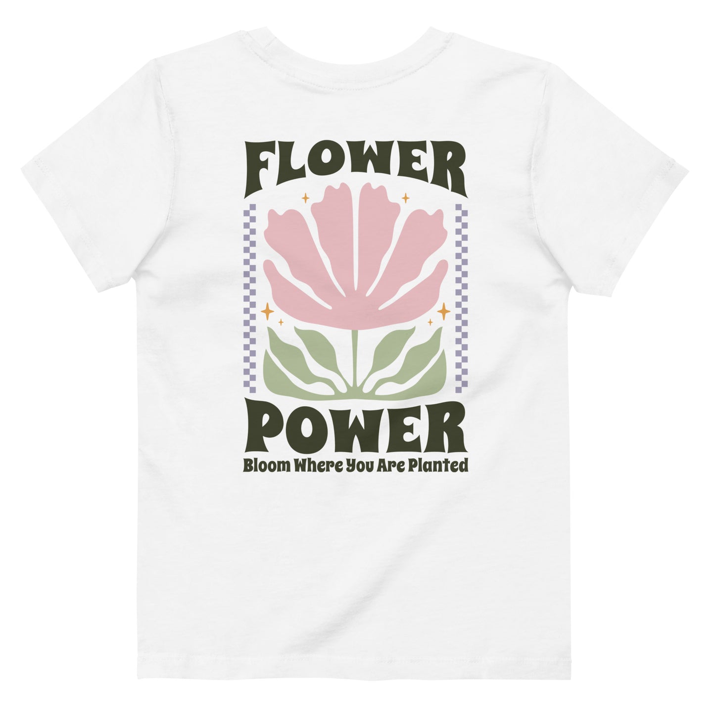 Camiseta algodón orgánico niña Flower Power