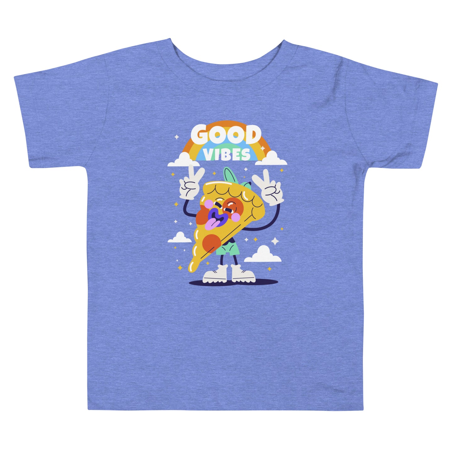 Camiseta de manga corta para niña Good Vibes Pizza